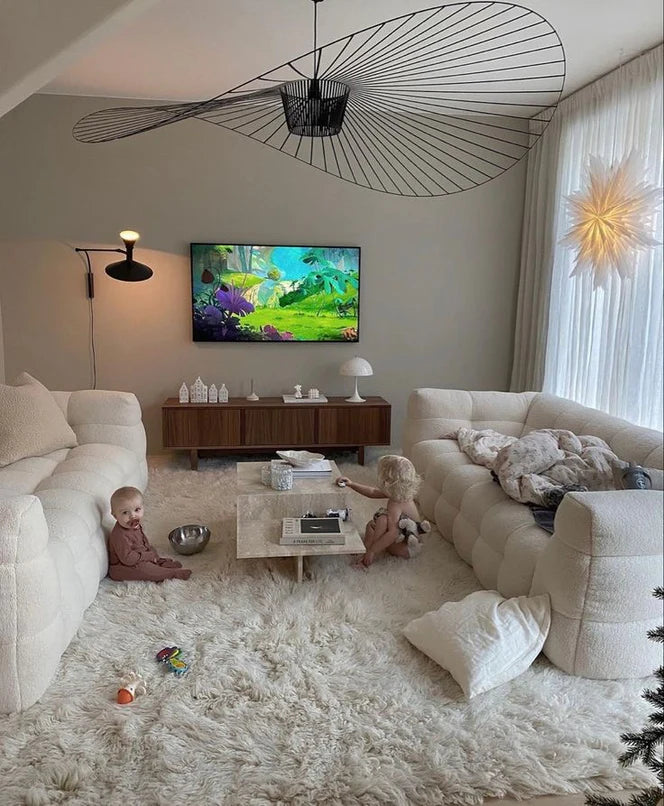 Nordic Marshmallow Bread Fabric Sofa