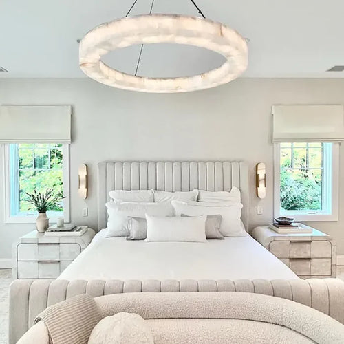 Lustre en albâtre artistique pour salon/chambre