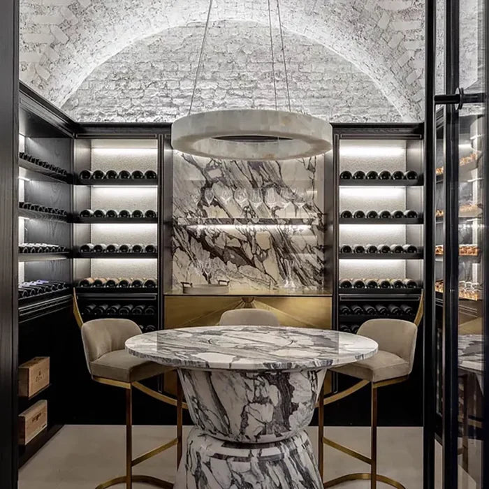 Lustre en albâtre artistique pour salon/chambre