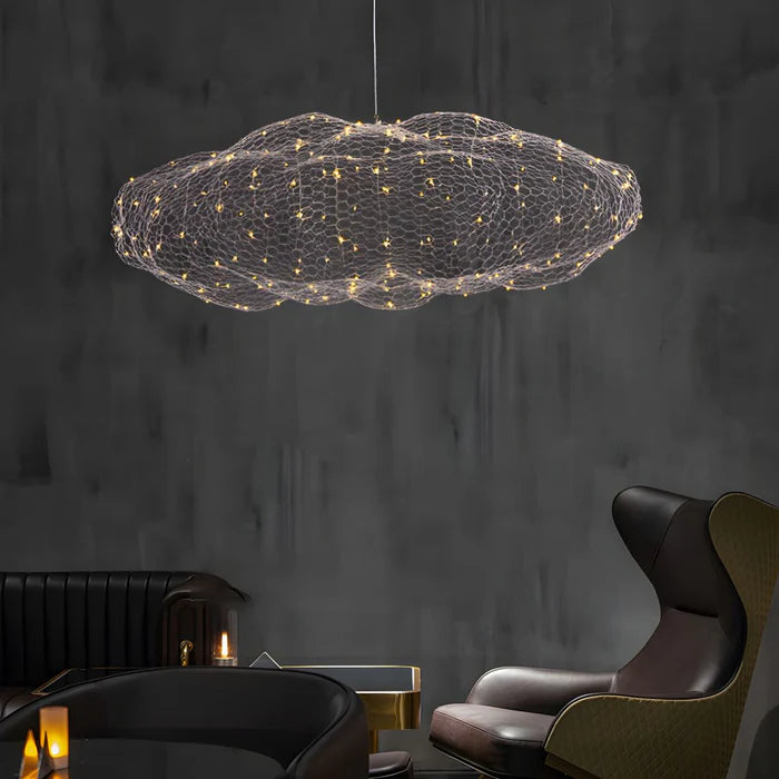 Suspension moderne en maille nuage flottant