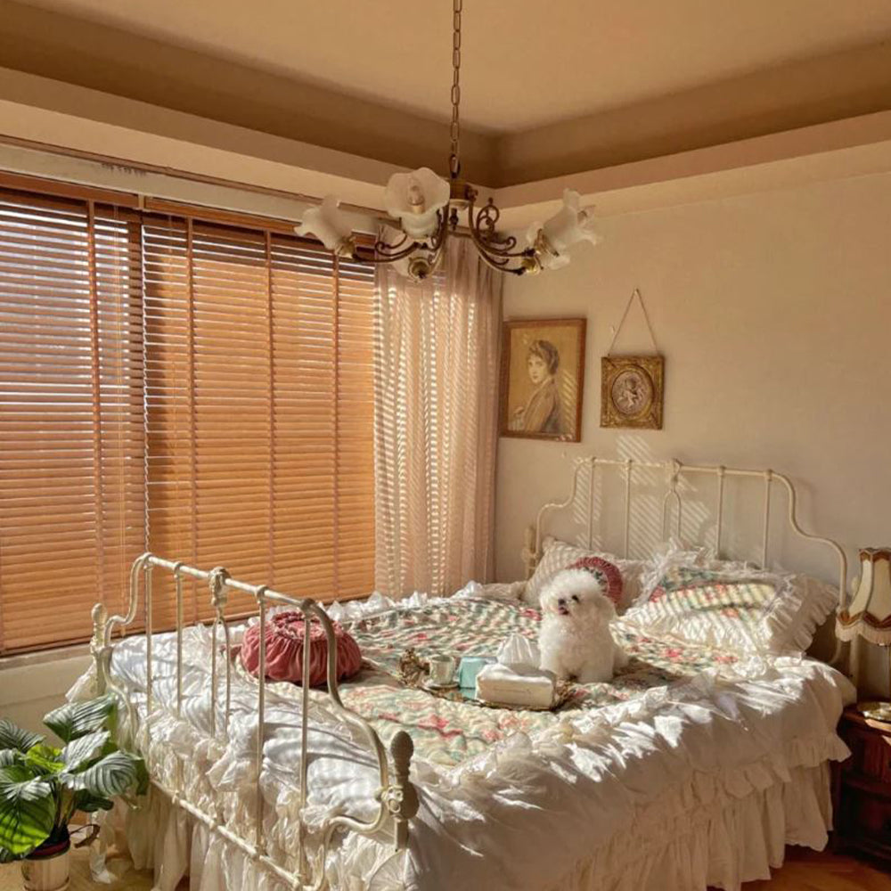 Lampadario vintage in bronzo francese intagliato per soggiorno, camera da letto, sala da pranzo