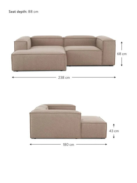 Divano angolare modulare in stile moderno