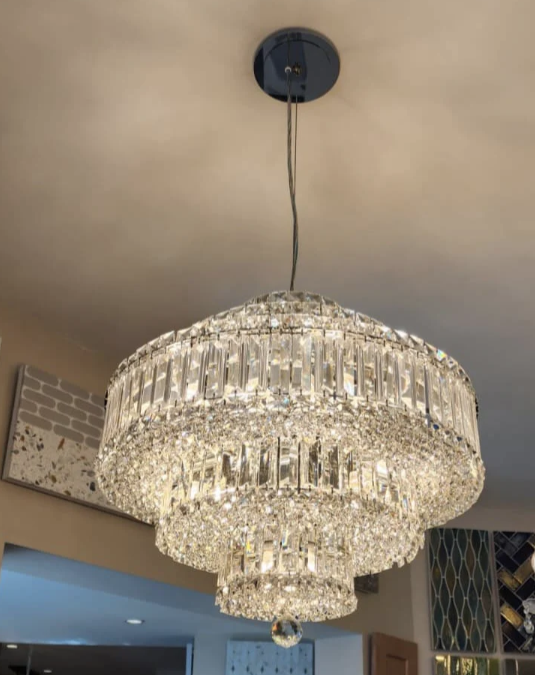 Luxury Round 5-tier Crystal Chandelier