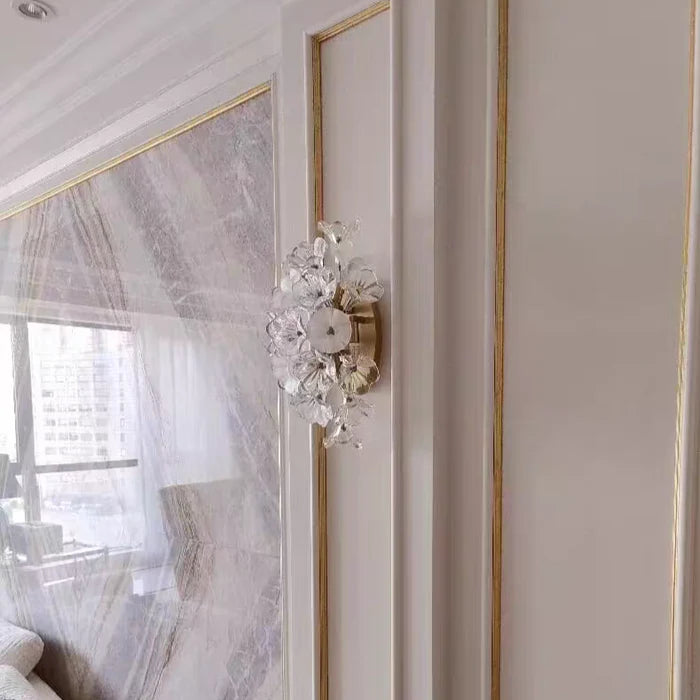 Applique murale moderne et créative en verre Jasmine