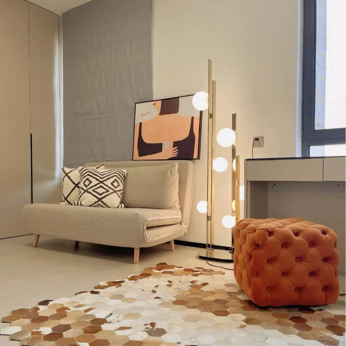 Lampadaire boule moderne et créatif à 6 lumières