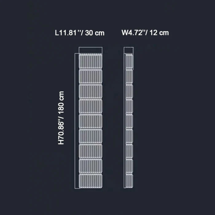 Applique murale de luxe à longue bande de cristal