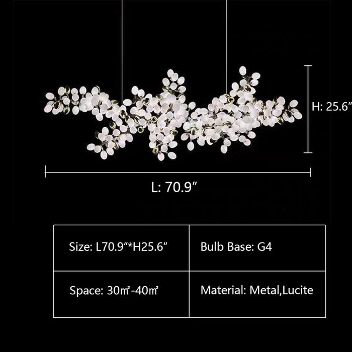 Lustre de luxe en forme de raisin blanc pur, design créatif nordique, pour salon/salle à manger