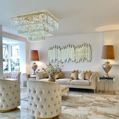 Luxury Crystal Layers Ceiling Light