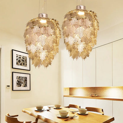 Post-Modern Art Maple Leaves Chandelier for Living/Dining Room/Study Room