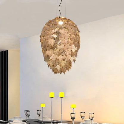 Post-Modern Art Maple Leaves Chandelier for Living/Dining Room/Study Room
