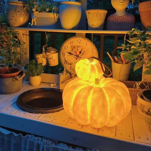 Art Pumpkin Table Lamp Outdoor Waterproof Garden Decoration Lawn Lamp