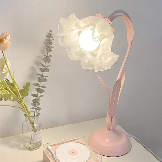 Wholesome Lovely Flower Lamp For Kids Room Bedside