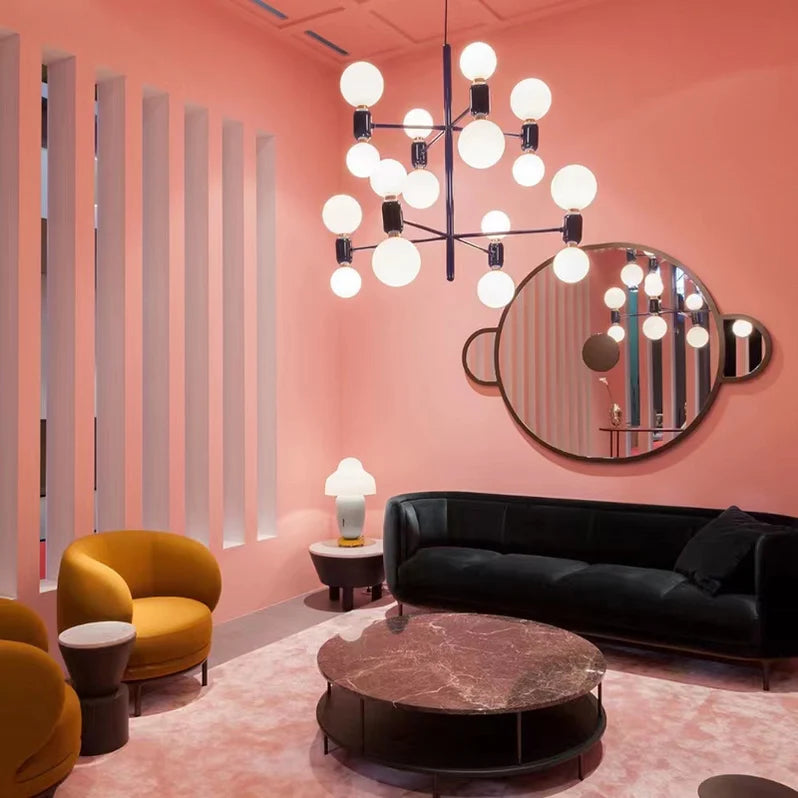 Lampadario minimalista multi-lampada di design per soggiorno/sala da pranzo