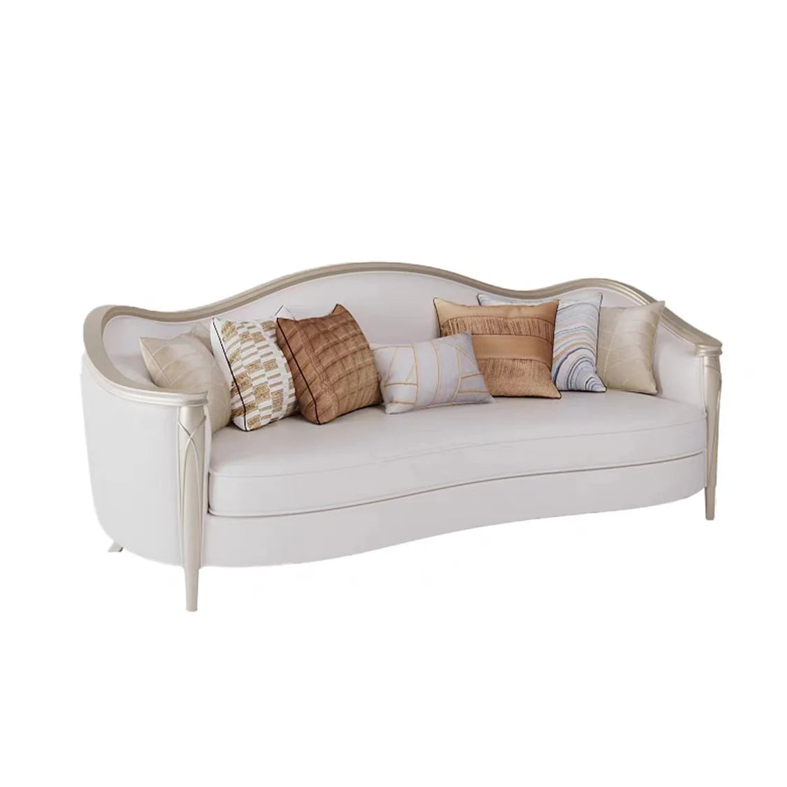 Luxury Style Irregular Shape Leather Sofa