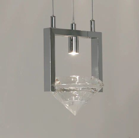 Luxury Diamond-Shaped Crystal Chandelier for Dining Room/Living Room/Kitchen Island