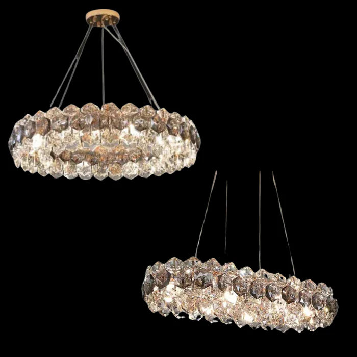 Lustre luxueux en forme de pétales de fleurs, idéal pour un salon, une salle à manger ou une chambre à coucher