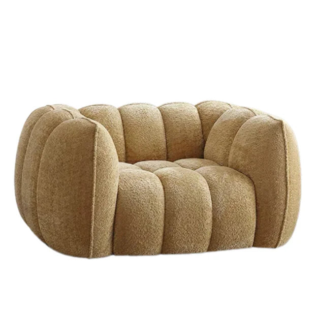 Scandinavian Vintage Fabric Pumpkin Sofa