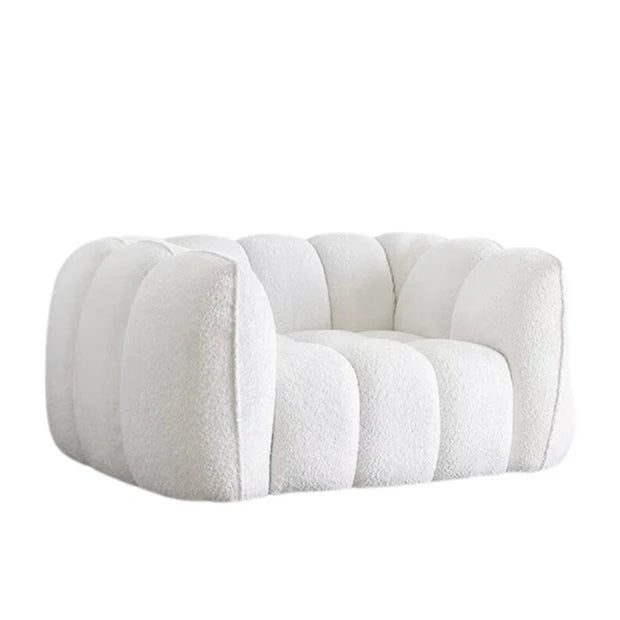 Canapé citrouille en tissu vintage scandinave