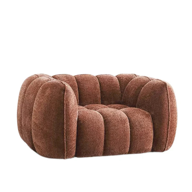 Scandinavian Vintage Fabric Pumpkin Sofa