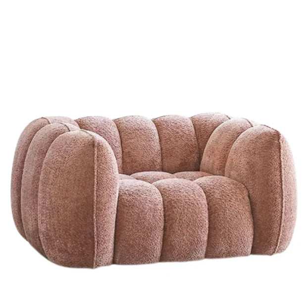 Scandinavian Vintage Fabric Pumpkin Sofa