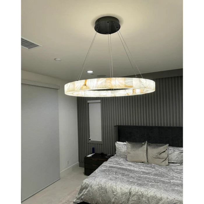 Lustre en albâtre artistique pour salon/chambre