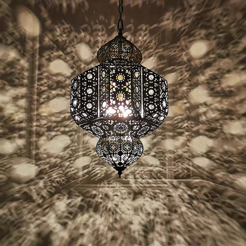 Lampadario a sospensione in ferro dal design retrò e decorativo, per sala da pranzo/soggiorno/camera da letto/ristorante/caffetteria.