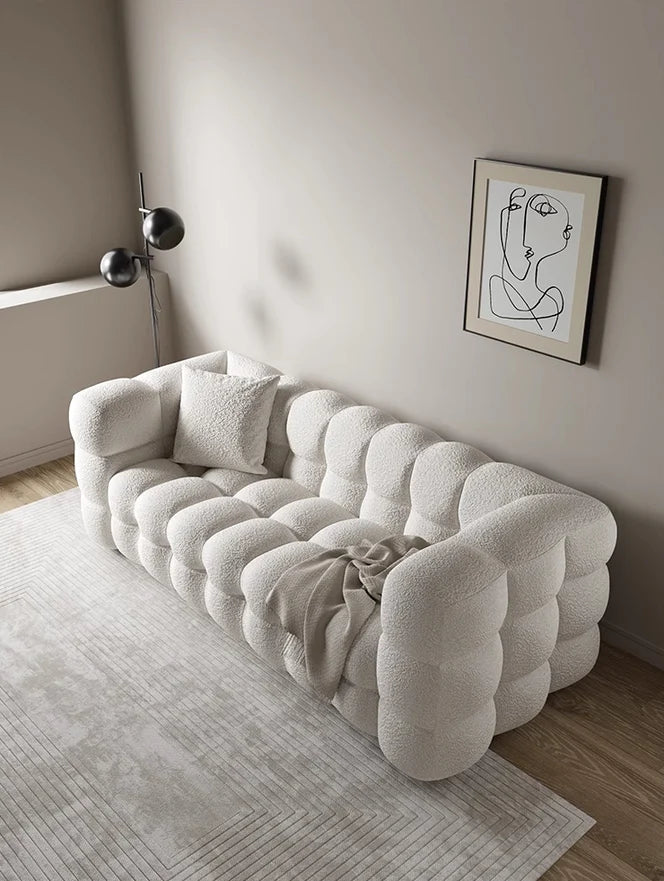 Nordic Marshmallow Bread Fabric Sofa