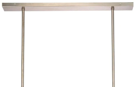Lustre industriel argenté antique à 5 lumières pour îlot de cuisine, chambre à coucher ou table de salle à manger