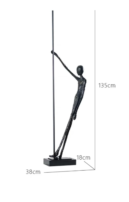 Artistic Pole Dancer Sculpture