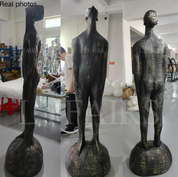 Blue/Black Man Art Sculpture