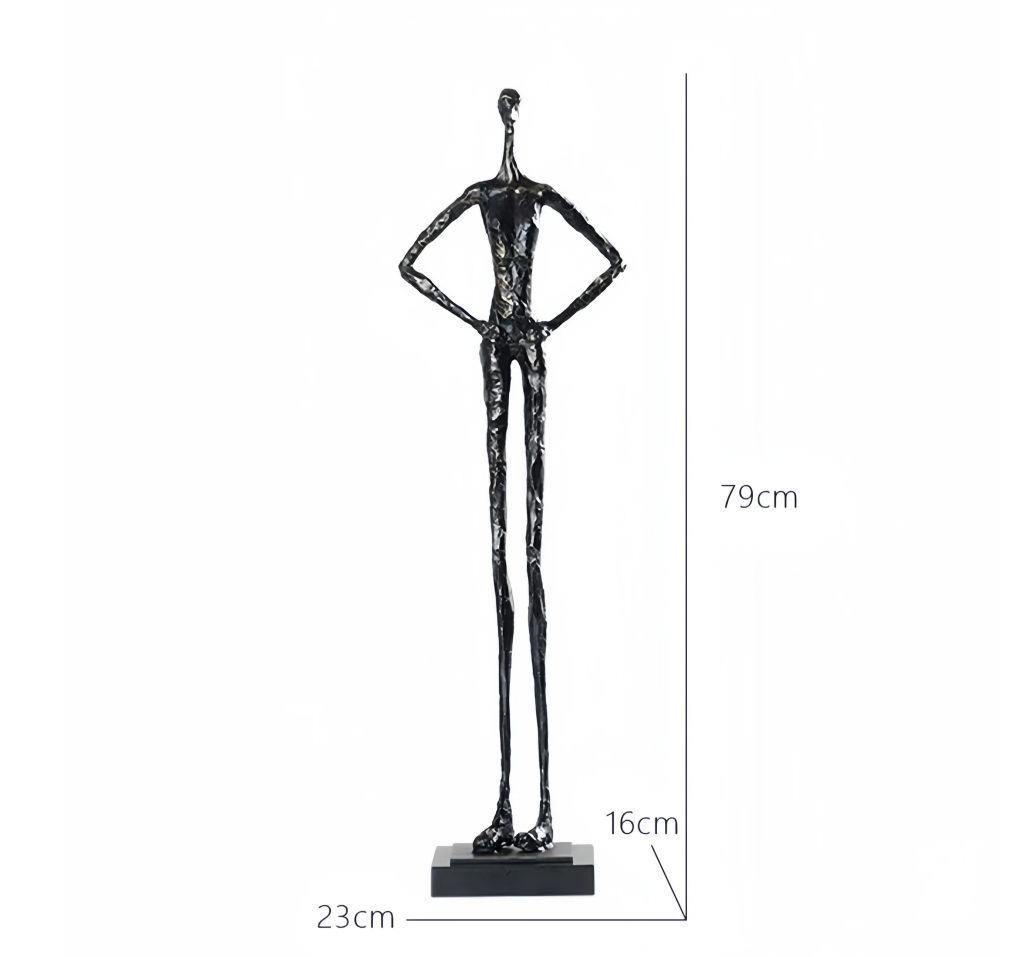 Abstract Hands on Hips Figure 31''Height Statue for Foyer/Living Room/Hall