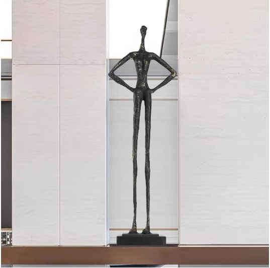 Abstract Hands on Hips Figure 31''Height Statue for Foyer/Living Room/Hall