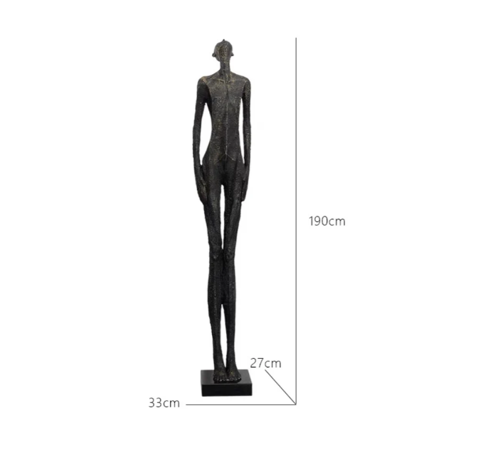 Abstract Upward-Looking Human Sculpture