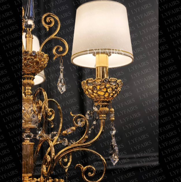 Baroque Revival Crystal Table Lamp with Jewelry-Level Craft and Crystals