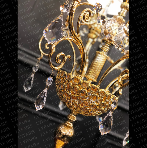 Baroque Revival Crystal Table Lamp with Jewelry-Level Craft and Crystals