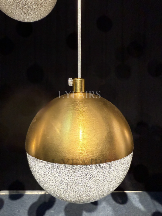 Minimalist Floating Acrylic Ball Chandelier