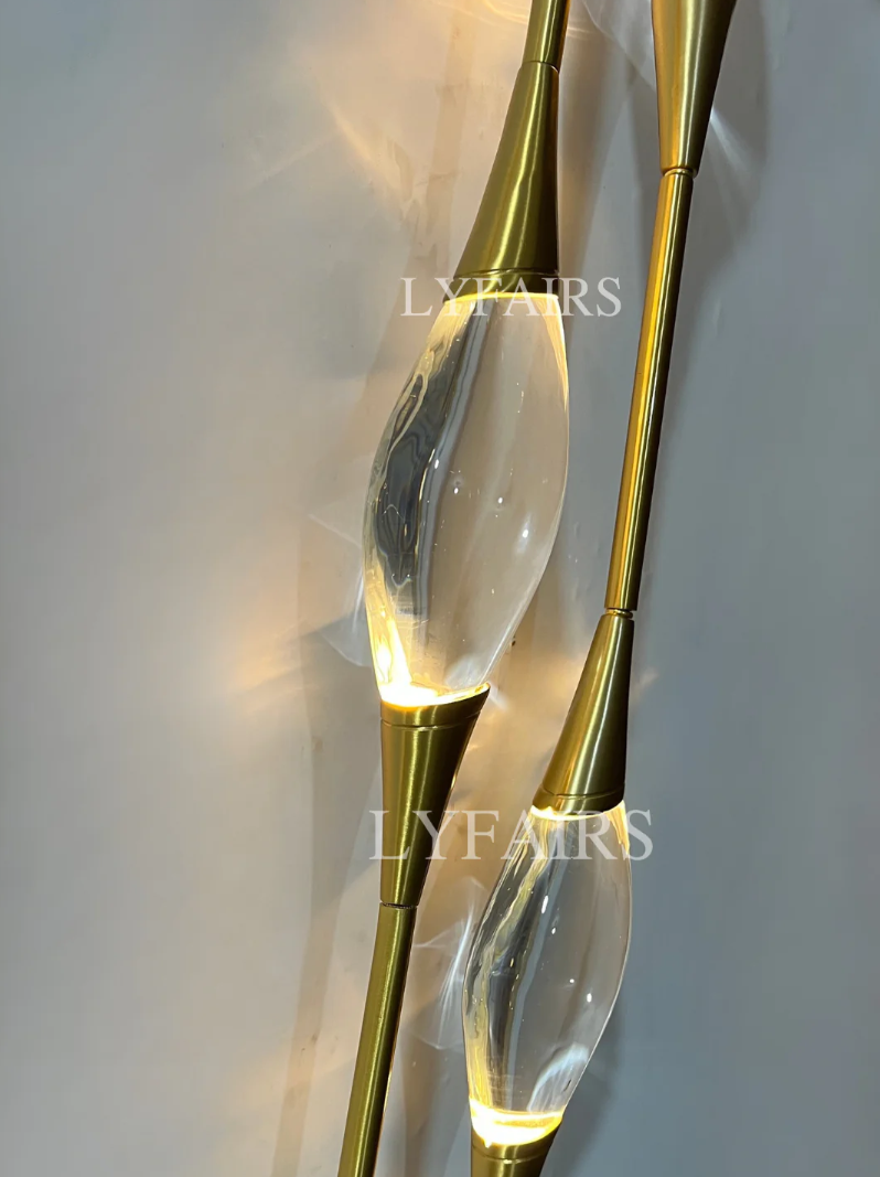 Modern Oval Inlay Crystal Wall Lamp
