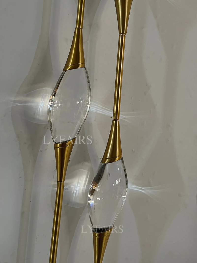 Modern Oval Inlay Crystal Wall Lamp