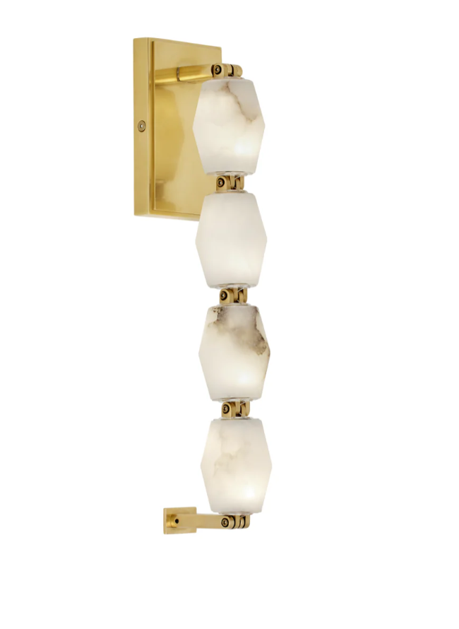 Modern Alabaster Necklace Wall Lamp