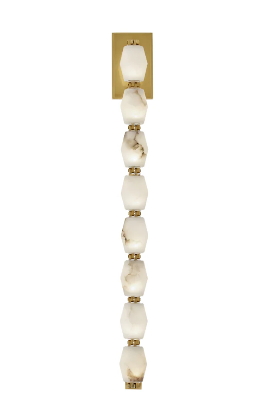Modern Alabaster Necklace Wall Lamp