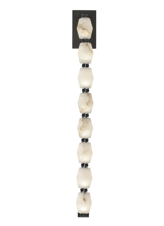 Modern Alabaster Necklace Wall Lamp