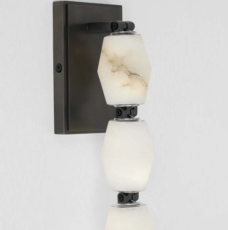 Modern Alabaster Necklace Wall Lamp