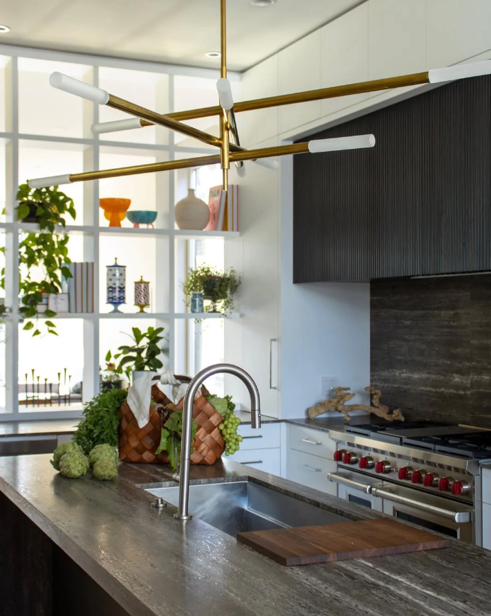 Minimalist 8/10 Light Articulating Chandelier in Brass/Polished Chrome/Bronze Finish