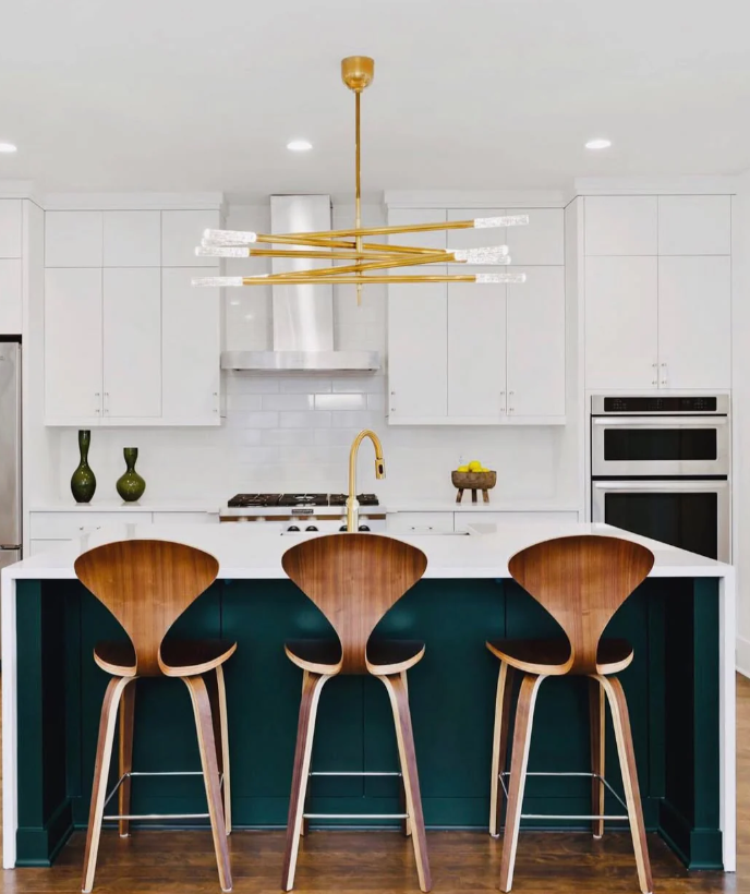 Minimalist 8/10 Light Articulating Chandelier in Brass/Polished Chrome/Bronze Finish
