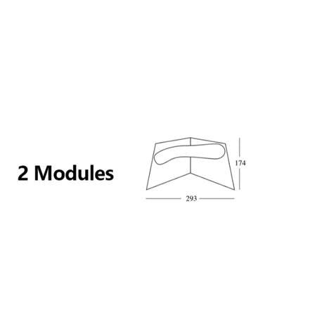 Modern 2/3/4 Modules Curved Rock Corner Sofa