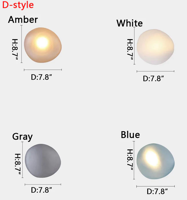 Applique murale créative en galets de style nordique