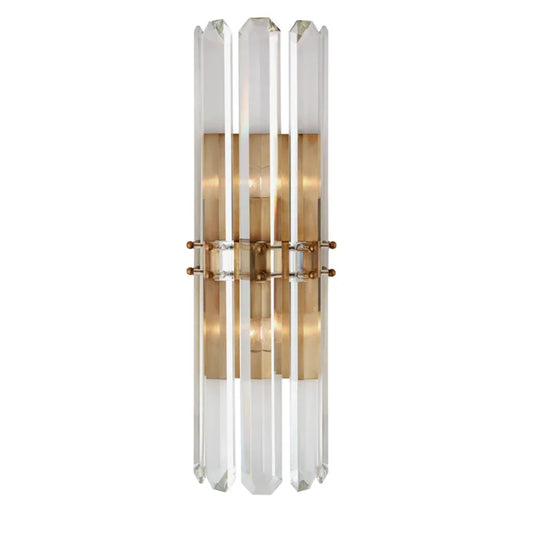 Creative Modern Brass Clear Crystal Wall Light for Bedside/Bathroom/Dining Room/Hallway