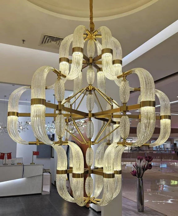 Lustre en verre d'art moderne pour salon/salle à manger/îlot de cuisine/chambre