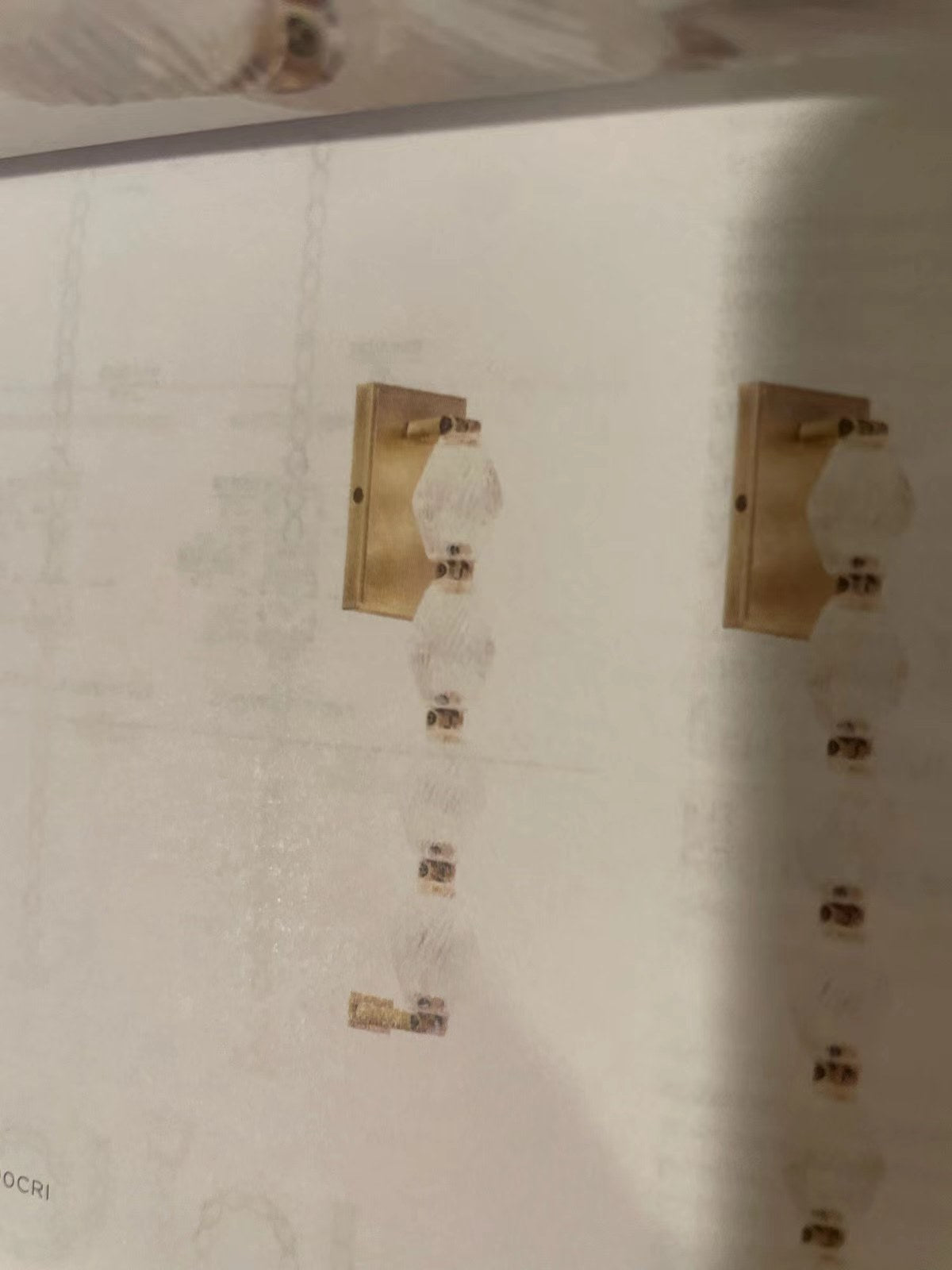 Applique murale personnalisée 24 pouces/laiton/3000K