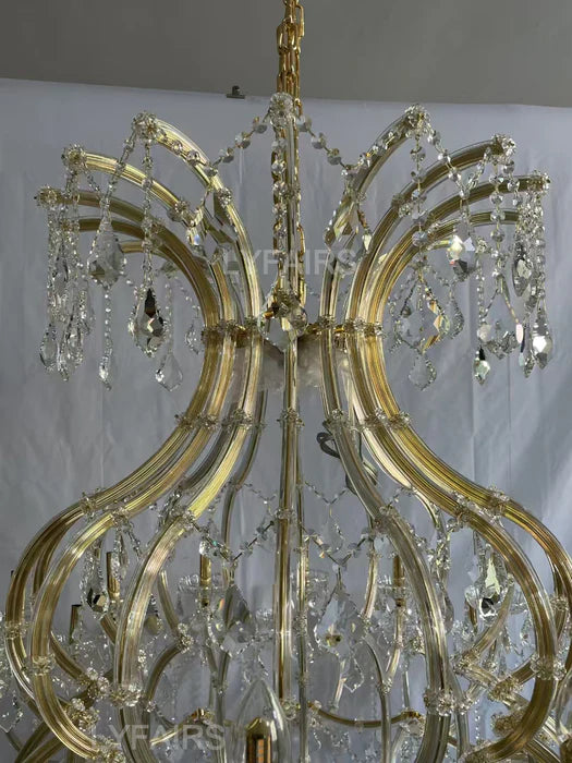 Lampadario di cristallo classico tradizionale per scale/ingresso/villa/soggiorno con soffitto alto
